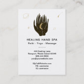 *~* Mond Space Stars Celestial Gold Healing Hands Visitenkarte (Rückseite)