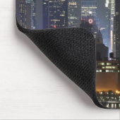 Mond steigt über Stadtmitte New York. Mousepad (Ecke)