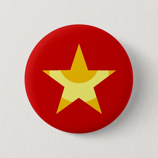 Mond Stern Fünfzack moon star pentagon pentacle Button (Vorderseite)