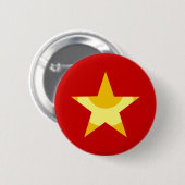 Mond Stern Fünfzack moon star pentagon pentacle Button (Vorne & Hinten)