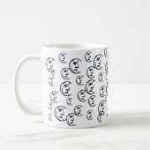 Mond, Sterne, Himmelsschifffahrt, blaues Muster Kaffeetasse (Links)