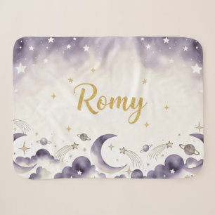Mond Sterne Kinderdecke Individueller Name Romy Sherpadecke