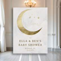 Mond Sterne Planeten Funkelndes Duo Baby Shower Wi