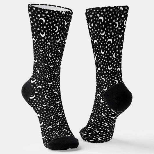 Mond & Sterne Socken (Gewinkelt)
