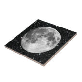 MOND-Sternhintergrund DER PLANETEN-ERDE Fliese (Seite)