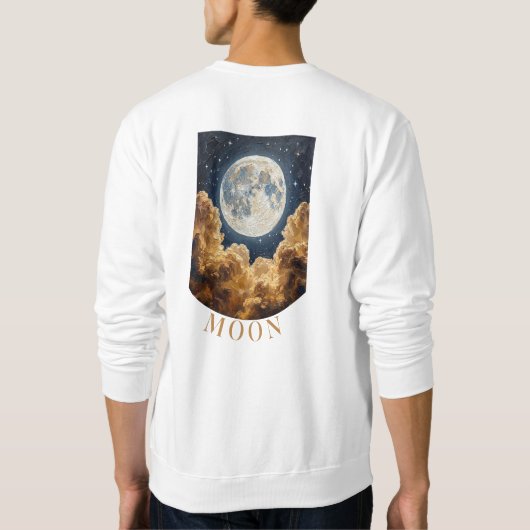 Mond-Sweatshirt Sweatshirt (Rückseite)
