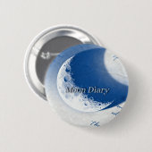 Mond-Tagebuch Button (Vorne & Hinten)