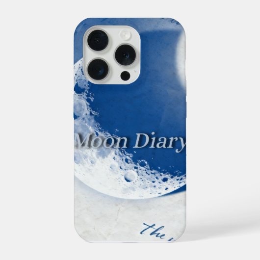Mond-Tagebuch iPhone Hülle (Rückseite)