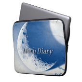 Mond-Tagebuch  Laptopschutzhülle (Vorderseite Links)