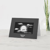 MOND-TANZEN Gruß-Karte Karte (Rückseite)