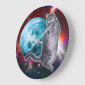 Mond Tänzer Bosco Große Wanduhr (Winkel)