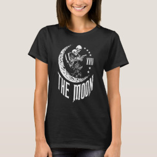 Mond Tarot Karte Skelett Paar Outlaw Gothic Astr T-Shirt