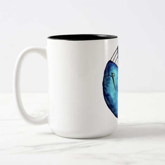 Mond-Tasse Zweifarbige Tasse (Links)