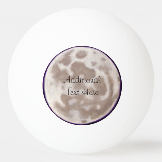 Mond Tischtennisball (Rückseite)