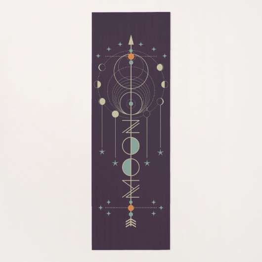 Mond-Totem Yogamatte (Rückseite)
