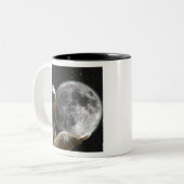 Mond-Trägheit Zweifarbige Tasse (Vorderseite Links)