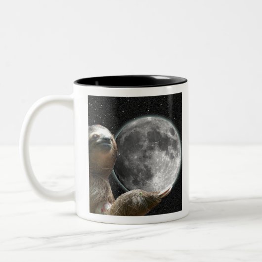 Mond-Trägheit Zweifarbige Tasse (Links)