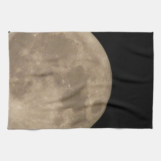 Mond-Tuch-Vollmond-Geschirrtuch-Mond-Dekor Handtuch (Horizontal)