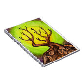 Mond u. Baum-Notizbuch Notizblock (Rechte Seite)