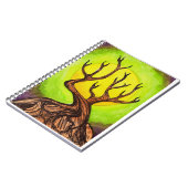 Mond u. Baum-Notizbuch Notizblock (Linke Seite)