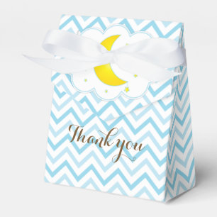 Mond-u. Stern-Bevorzugung Kasten-Blau u. gelb Geschenkschachtel