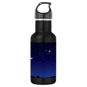 Mond-u. Stern-Szene Edelstahlflasche