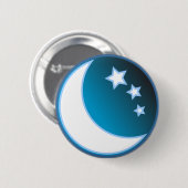 Mond u. Sterne Button (Vorne & Hinten)