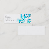 Mond u. Sun - hellblau Mini Visitenkarte (Vorne/Hinten)