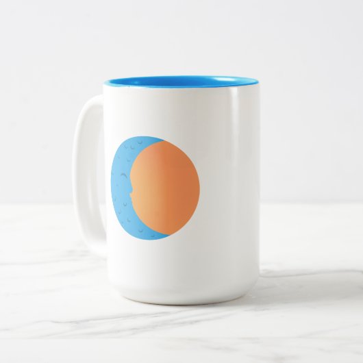 Mond u. Tasse Sun PopArtCulture (Vorderseite Links)