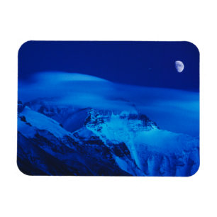Mond über dem Mt. Everest Tibet, China Magnet