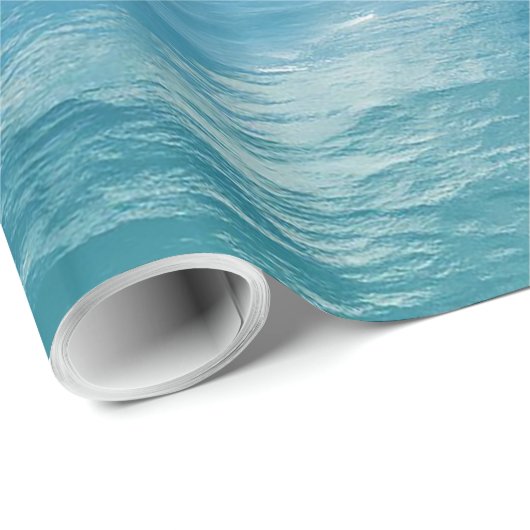 Mond über dem Ozean Geschenkpapier (Rolleneckpunkt)