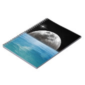 Mond über dem Ozean Notizblock (Linke Seite)
