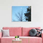 Mond über den Bäumen Leinwanddruck (Insitu (Wohnzimmer))