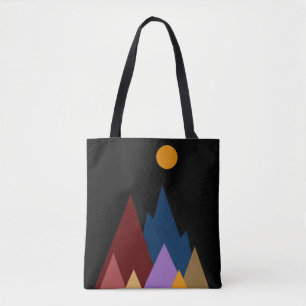 Mond über den Bergen #2 Tasche
