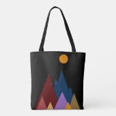 Mond über den Bergen #2 Tasche (Rückseite)