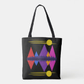 Mond über den Bergen #5 Tasche (Rückseite)