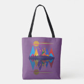 Mond über den Bergen #9 Tasche (Rückseite)