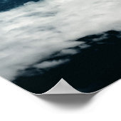 Mond über der Erde Poster (Ecke)