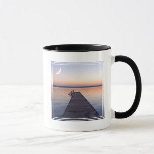 Mond über die Buscharner Fußgängerbrücke   Starnbe Tasse