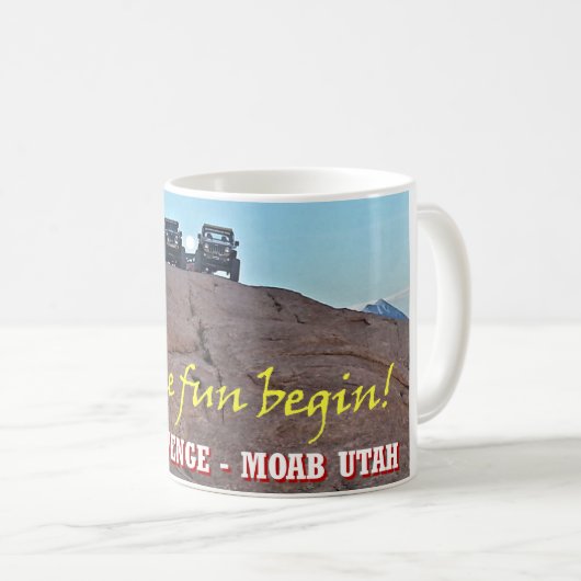 Mond über Kaffee-Tasse Maschinen-Moabs Utah Kaffeetasse (VorderseiteRechts)