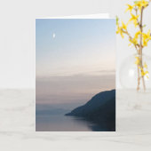 Mond über Loch- Nessgruß-Karte Karte (Gelbe Blume)