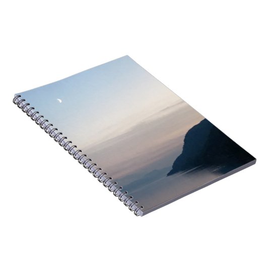 Mond über Loch- Nessnotizbuch Notizblock (Rechte Seite)