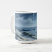 Mond über ruhiger See Kaffeetasse (Vorderseite Links)