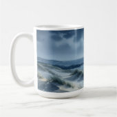 Mond über ruhiger See Kaffeetasse (Links)