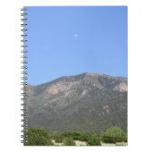 Mond über Sandia Mountains Notizblock (Vorderseite)