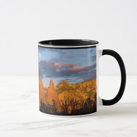 Mond über Sedona Geschenk-Tasse Tasse (Rechts)