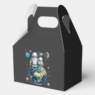 Mond und Astronaut Geschenkschachtel