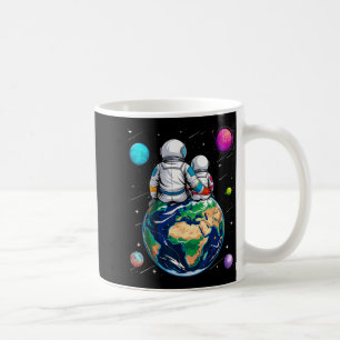Mond und Astronaut Vater Ba Kaffeetasse
