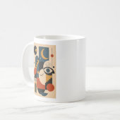 Mond und Auge – Geometrisches Kunst-Mug Kaffeetasse (Vorderseite Links)