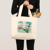 Mond und Blume Jumbo Stoffbeutel (Vorderseite (Produkt))
